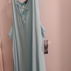 Sleeveless Sea Green Dress